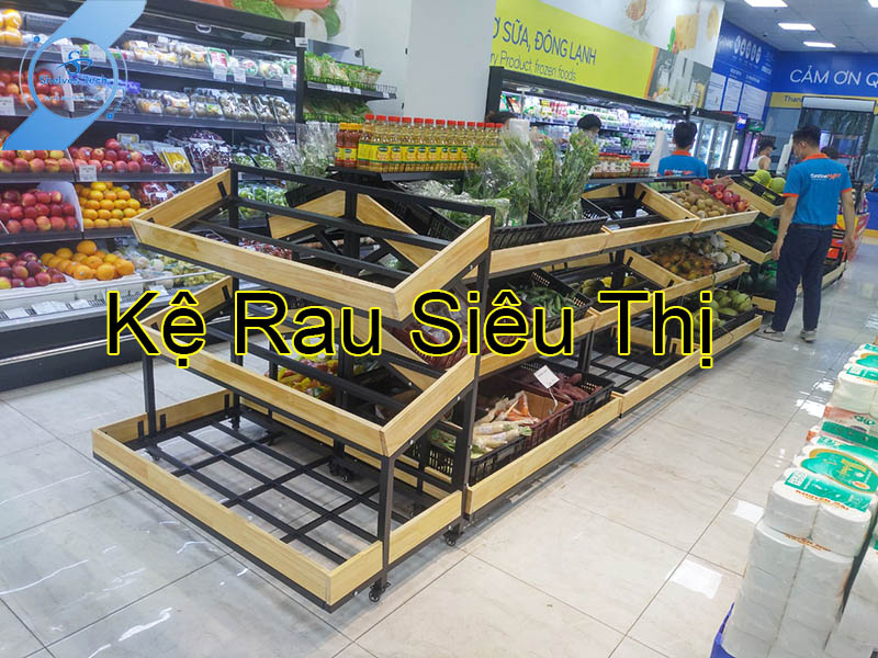 Kệ rau siêu thị - Kệ bán rau củ quả Shelvestech