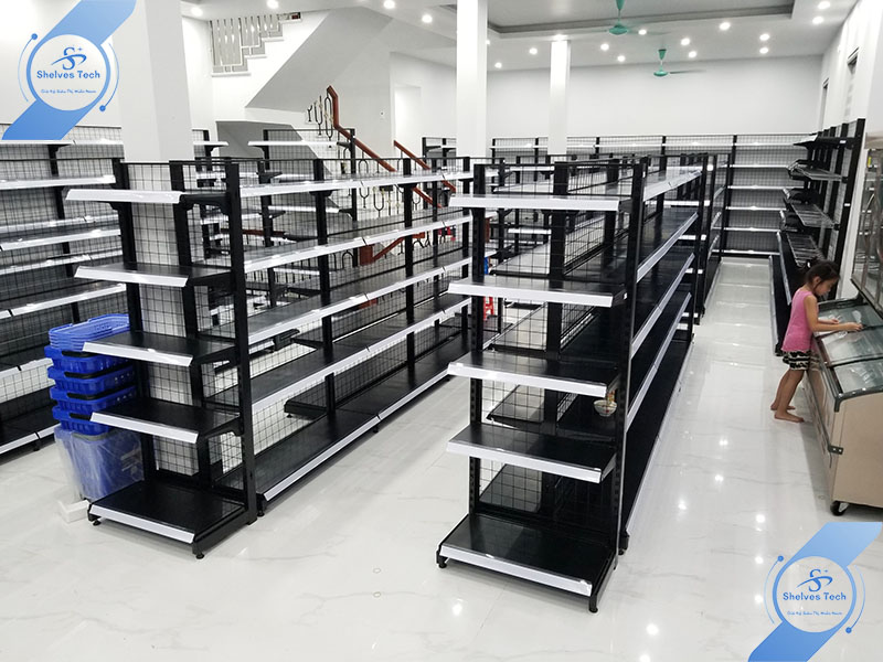 Hình ảnh kệ lưới siêu thị Shelvestech